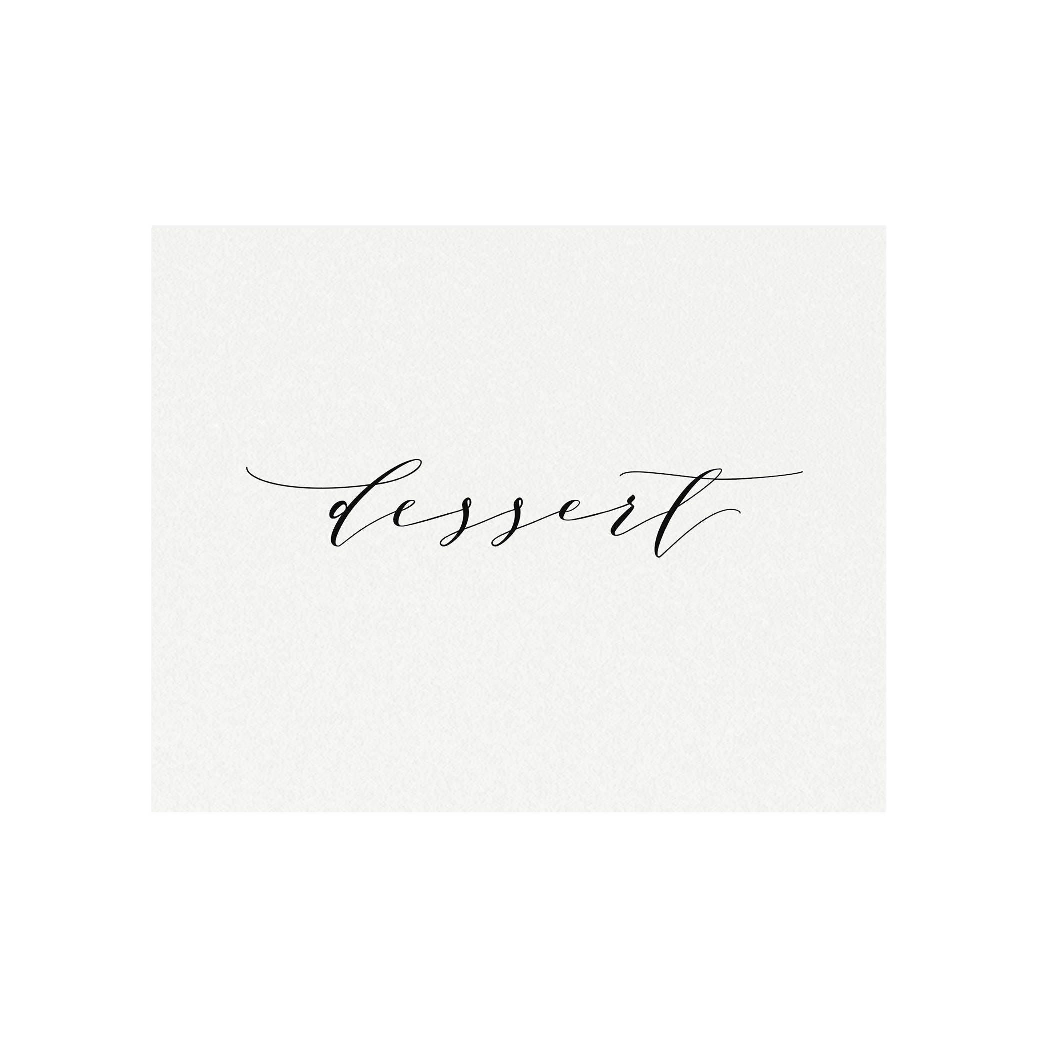 Calligraphy Dessert Bar Sign: 8x10 Printable Wedding Decor (PDF)