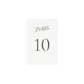 Slate Gray Calligraphy Wedding Table Numbers (PDF Instant Download)