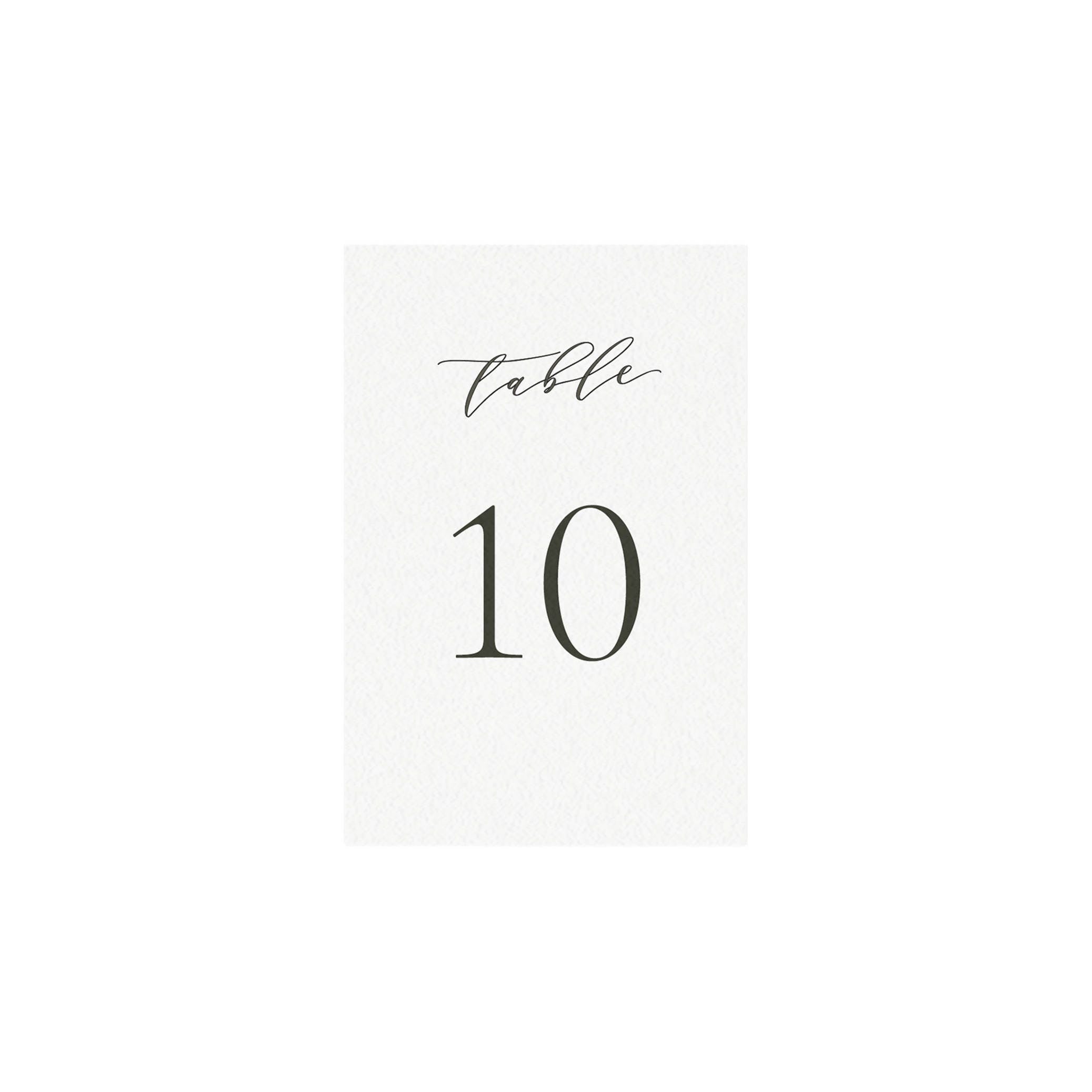 Slate Gray Calligraphy Wedding Table Numbers (PDF Instant Download)