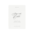 Calligraphy Save the Date Template: Minimalist Design (PDF Download)