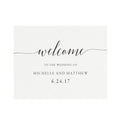 Calligraphy Wedding Welcome Sign Template (PDF Instant Download)