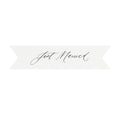 Just Married Banner: Calligraphy Wedding Sign (PDF Download)