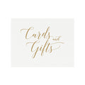 Gold Calligraphy Cards & Gifts Wedding Sign (PDF Download)