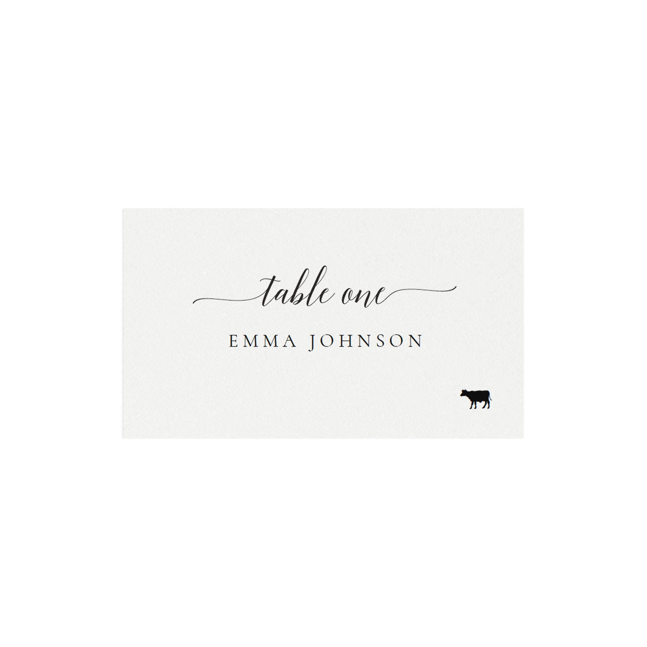 Adel: 3.5x2 Escort Card Template with Meal Icons, up to 30 Tables, Avery 5302, Meal Entree Icon, Printable Editable PDF Instant Download