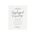 Adel Unplugged Wedding Sign: Elegant Ceremony Decor (PDF Download)