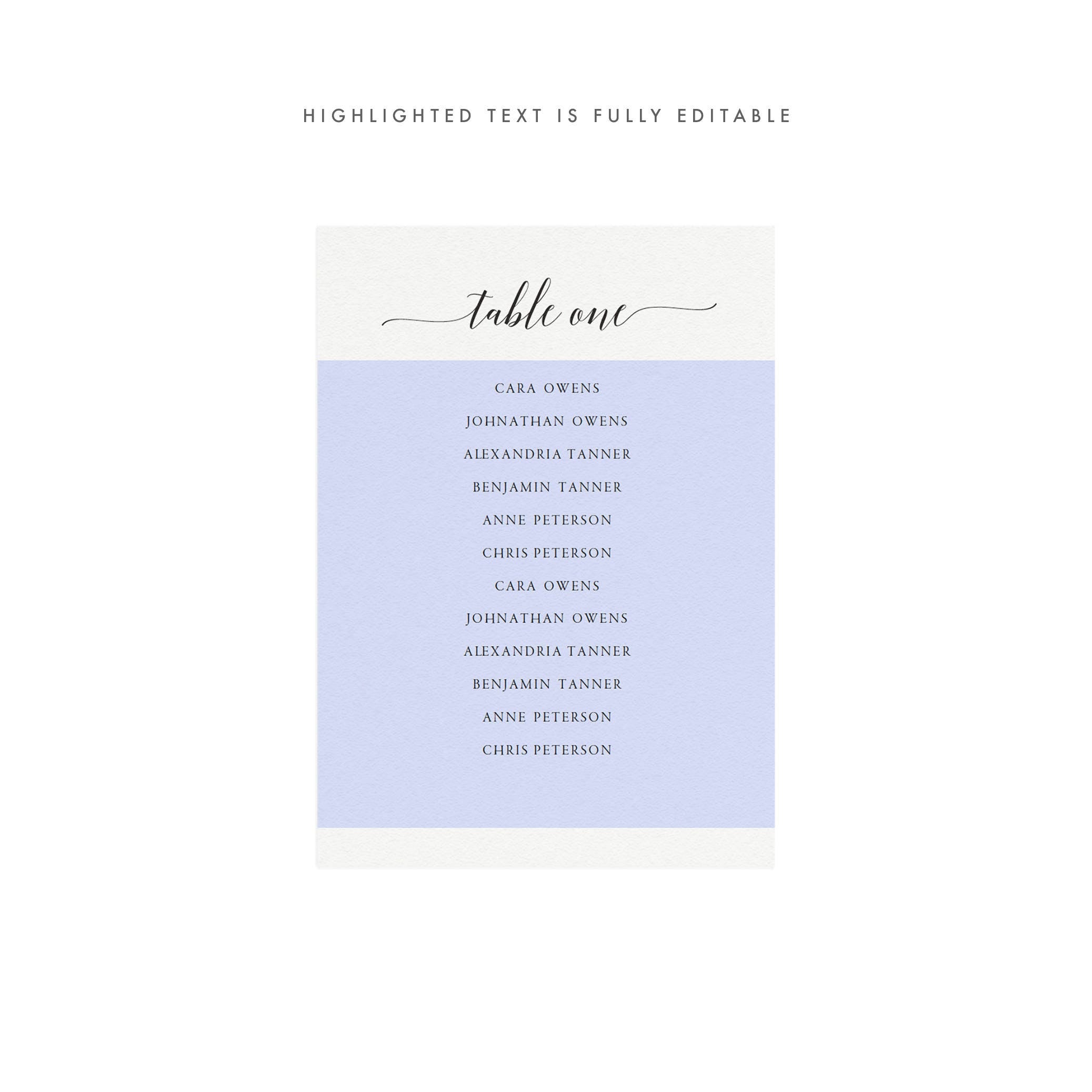 Elegant Wedding Seating Chart Template: Tables 1-30 (Editable PDF)