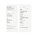 Fairfax Wedding Program Template: Elegant, Modern (Instant PDF Download)