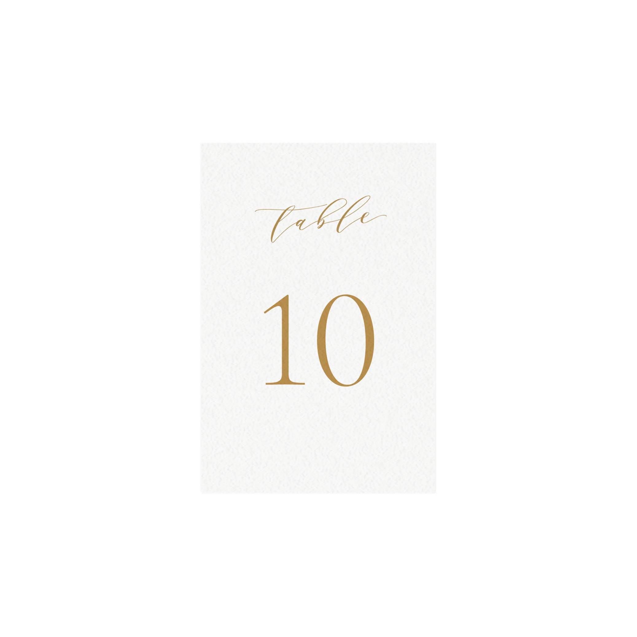 Gold Calligraphy Wedding Table Numbers: Melia Printable (PDF)