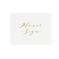 Gold Calligraphy Guestbook Sign: Wedding Reception Decor (PDF Download)