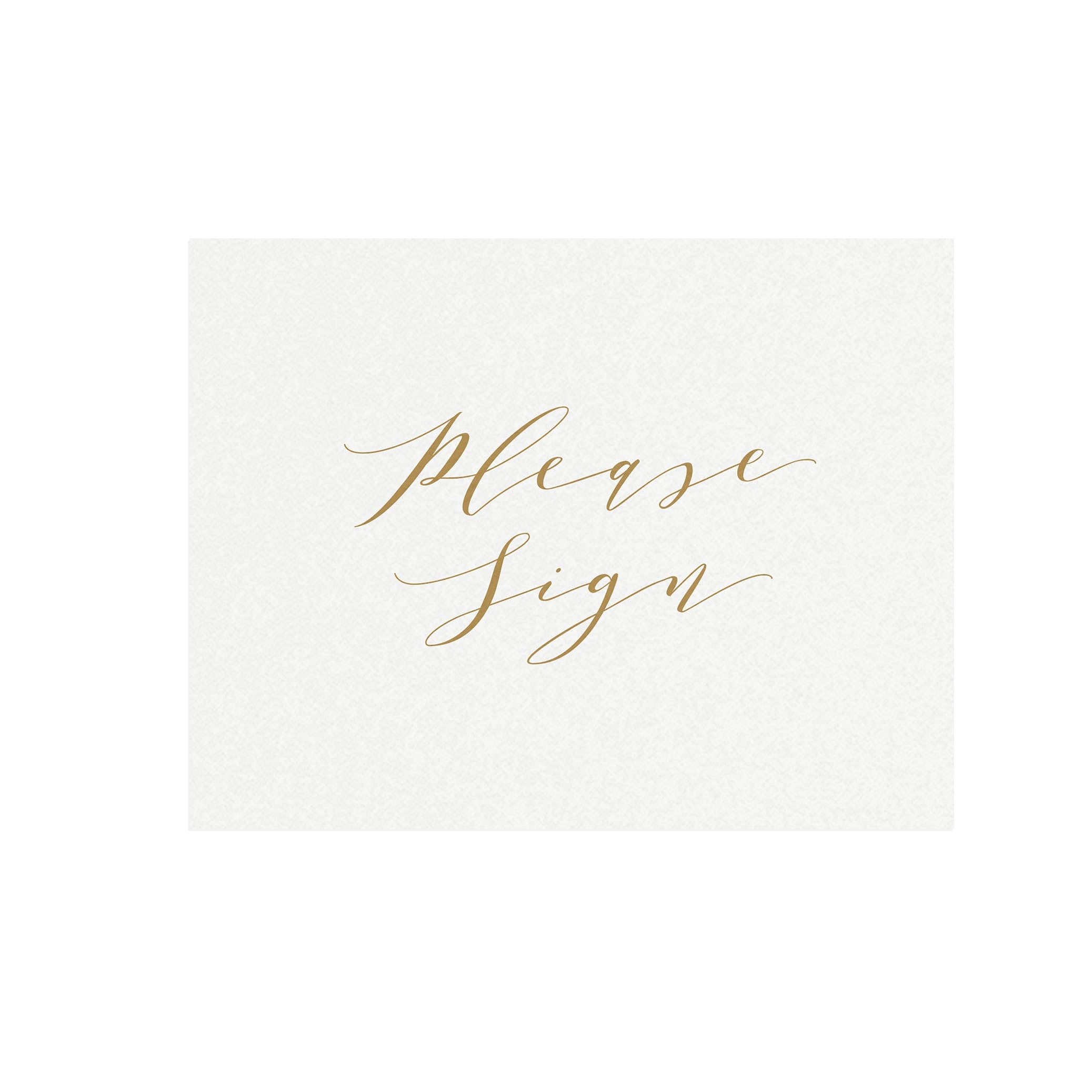 Gold Calligraphy Guestbook Sign: Wedding Reception Decor (PDF Download)