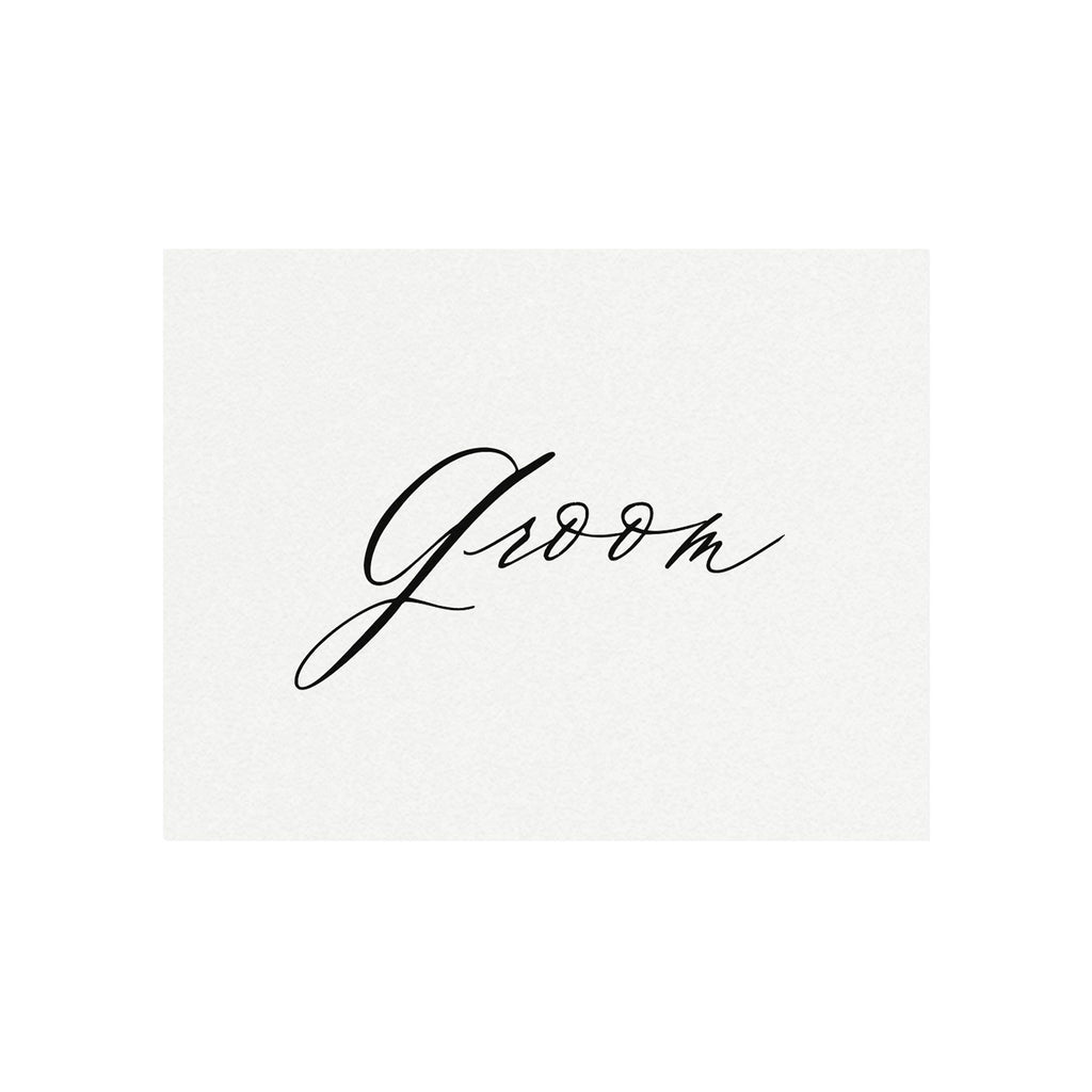 Bride and Groom Chair Signs: Minimalist Reception Decor (PDF Instant Download)