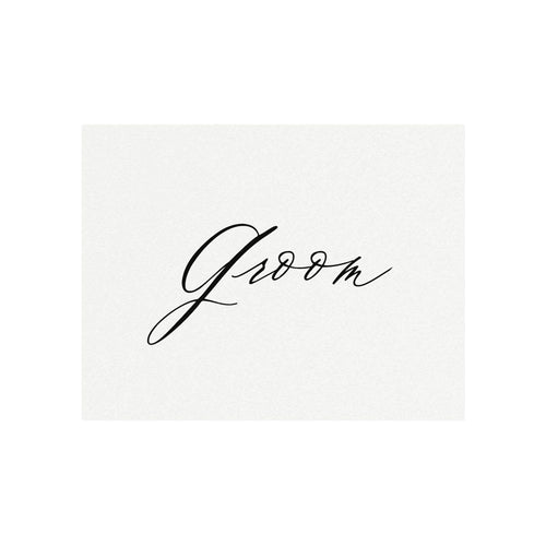 Bride and Groom Chair Signs: Minimalist Reception Decor (PDF Instant Download)