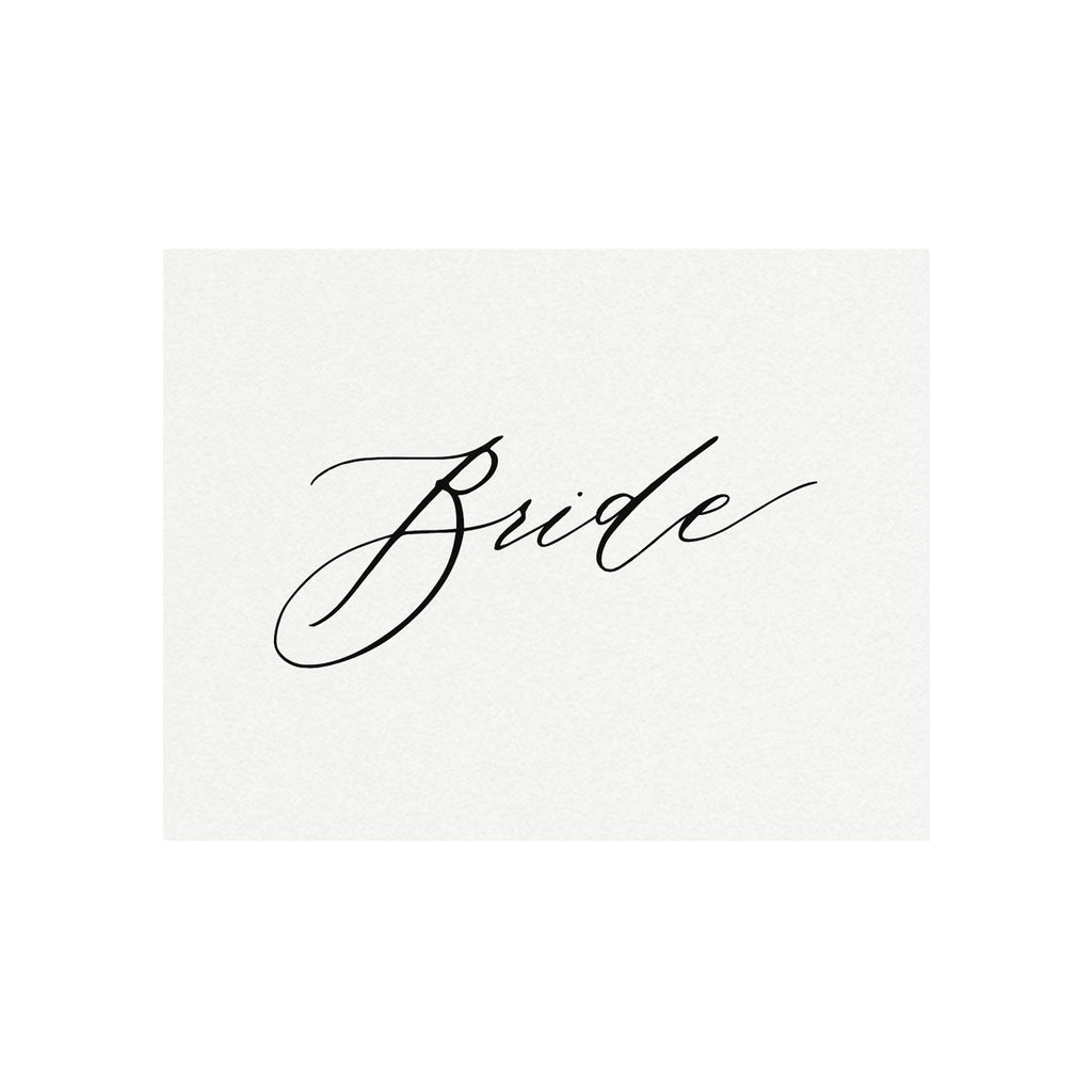 Bride and Groom Chair Signs: Minimalist Reception Decor (PDF Instant Download)