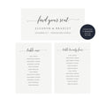 Elegant Wedding Seating Chart Template: Tables 1-30 (Editable PDF)