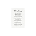 Calligraphy Wedding Directions Card Template: Bomont Printable (PDF)