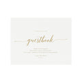 Gold Wedding Guest Book Sign: Adel Printable Template (PDF)