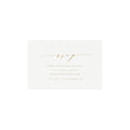 Gold Calligraphy Wedding RSVP Card: Melia Template (PDF Download)