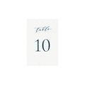 Navy Calligraphy Table Numbers 4x6 Template (PDF Download)