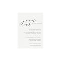 Calligraphy Wedding Invitation: Black, 5x7 Editable Template (PDF)