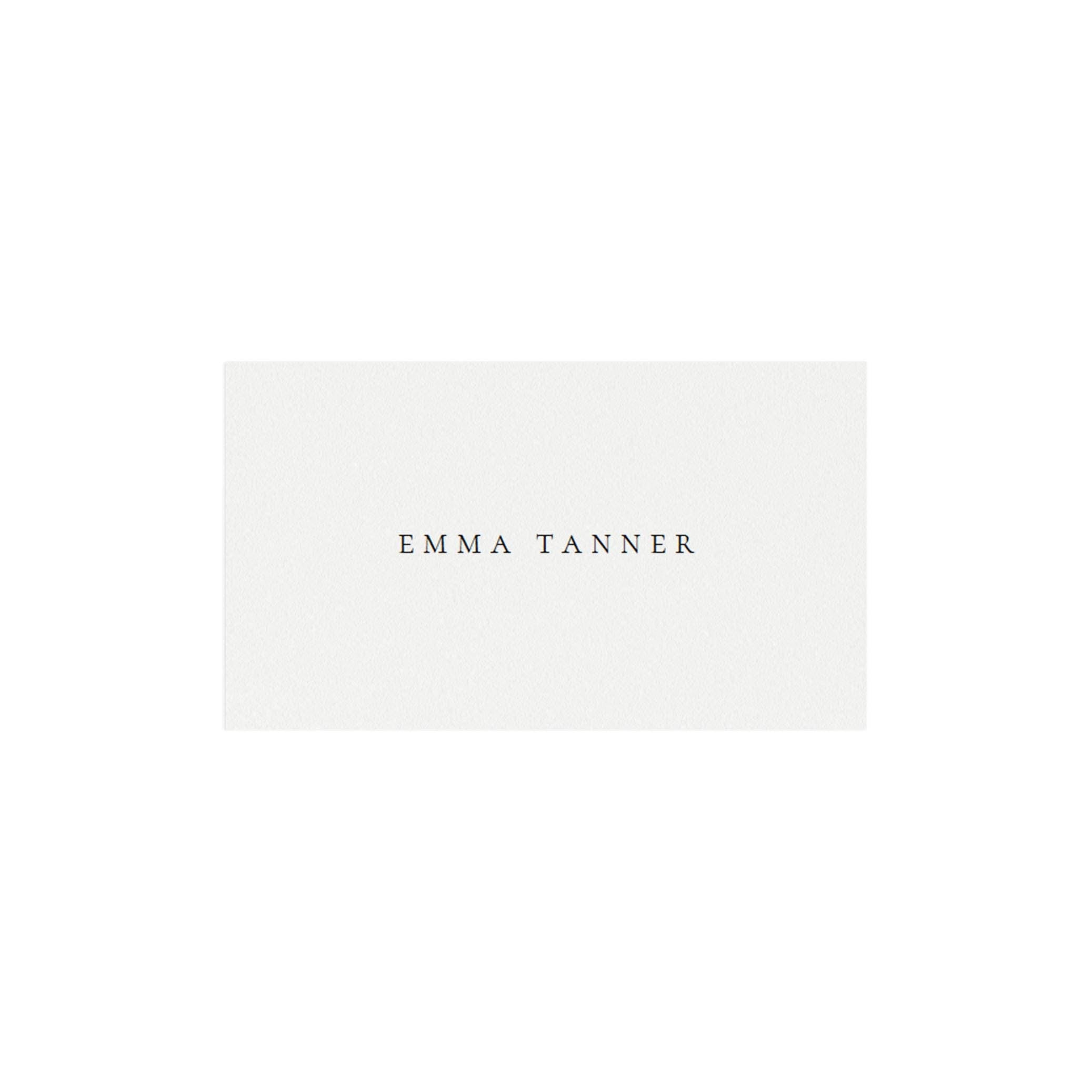 Minimalist Place Card Template, Flat and Folded, 3.5x2 (PDF Instant Download)