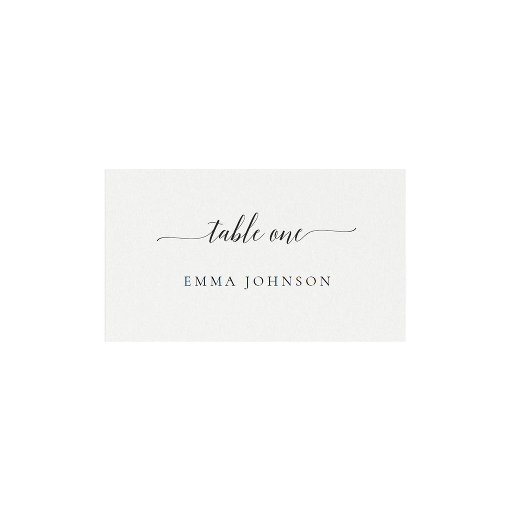 Adel: 3.5x2 Escort Card Template, AVERY 5302, DIY Printable Template, Classic Calligraphy Escort Card, Editable Templett, Instant Download