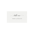 Adel: 3.5x2 Escort Card Template, AVERY 5302, DIY Printable Template, Classic Calligraphy Escort Card, Editable Templett, Instant Download