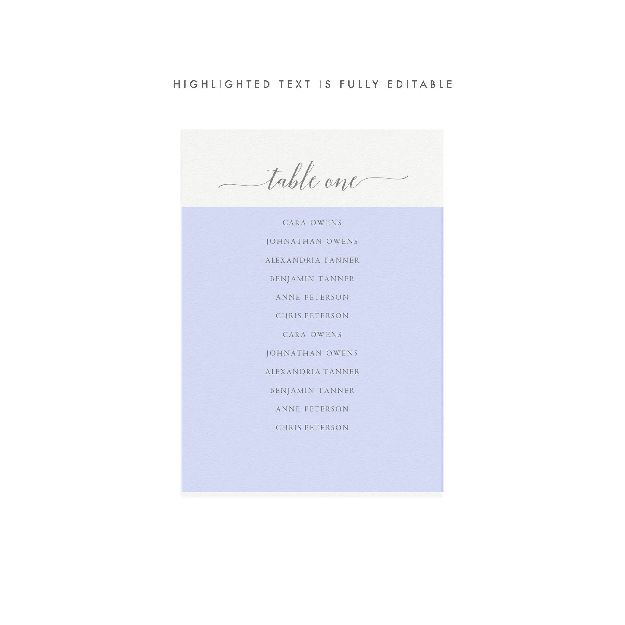 Gray Wedding Seating Chart Template: Tables 1-20 (Editable PDF)