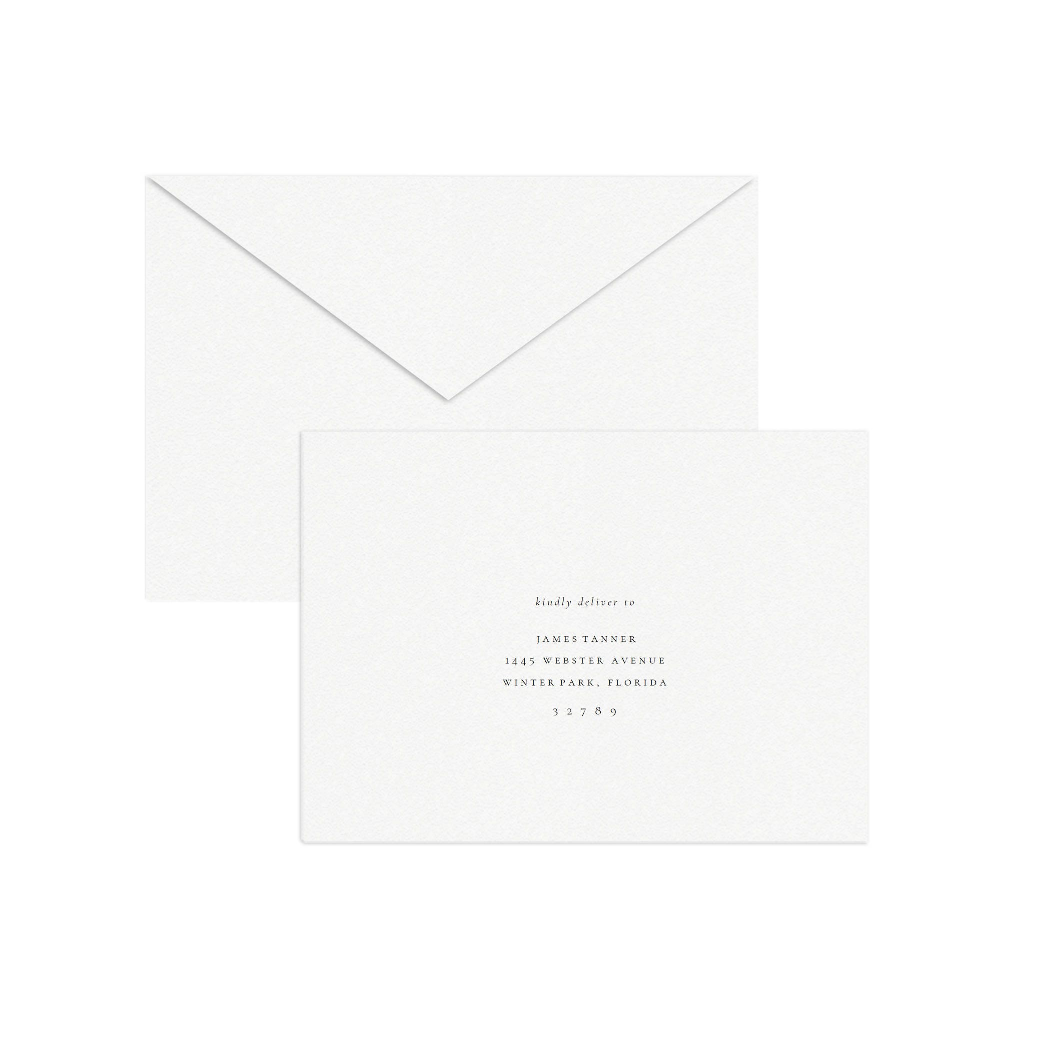 Gwen Minimalist Envelope Template: A6, 4Bar, RSVP Card (PDF Download)