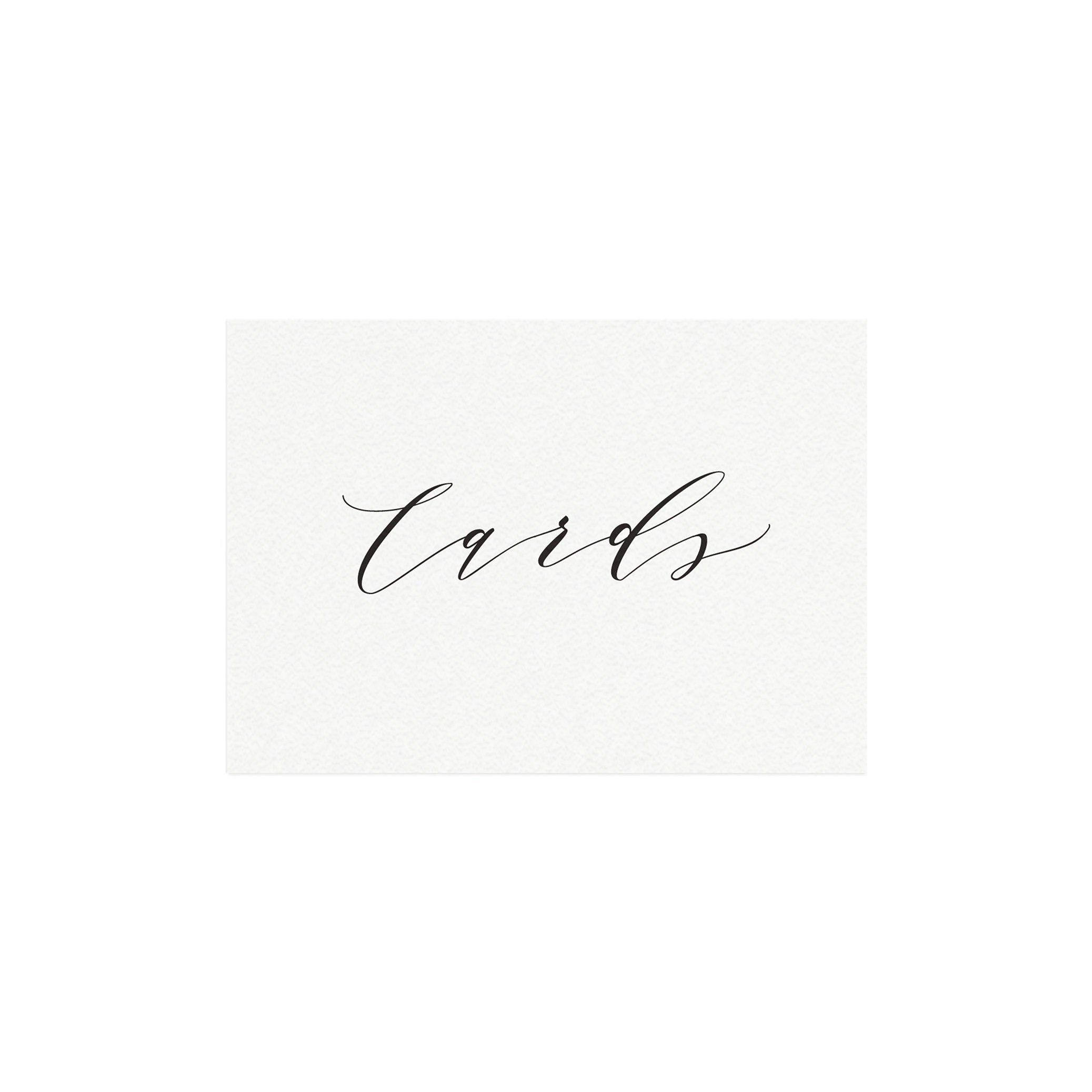Calligraphy Cards and Gifts Wedding Sign: Printable PDF (5x7 & 8x10)