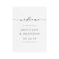 Calligraphy Wedding Welcome Sign Template: Melia Printable (PDF)