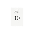 Calligraphy Wedding Table Numbers: 4x6 Printable Template (PDF Instant Download)