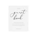 Marlow Guest Book Sign Template: Minimalist Wedding Decor (PDF Instant Download)