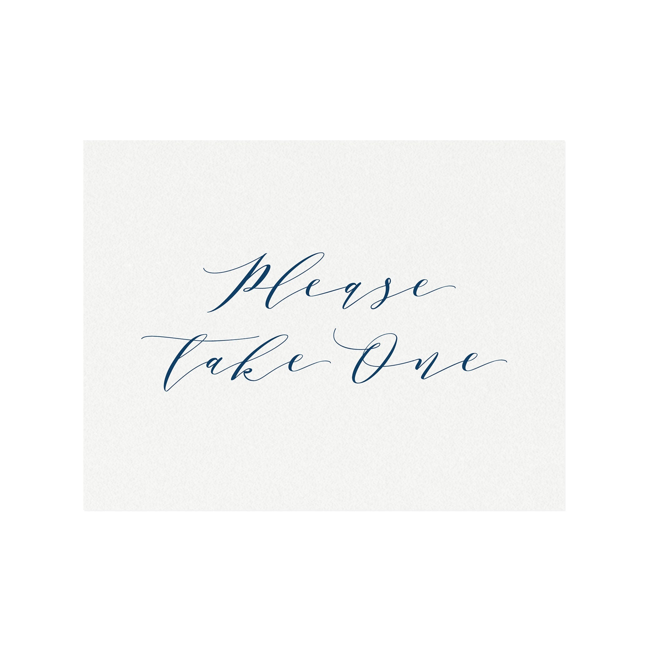 Navy Blue Calligraphy Favor Sign: Melia Wedding Reception (PDF Download)