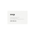 Minimalist Wedding RSVP Card: Black and Bold (PDF Instant Download)