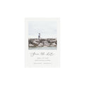 Minimalist Calligraphy Photo Save the Date Template (PDF Download)