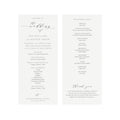 Slate Gray Calligraphy Wedding Program Template (PDF)