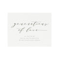 Generations of Love Wedding Sign: Calligraphy Print (PDF Download)