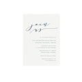 Navy Calligraphy Wedding Invitation Template: Melia Suite (PDF)