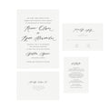 Calligraphy Wedding Invitation Template: Editable Printable Suite (PDF)