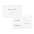 Calligraphy Save the Date Postcard Template: 4x6 Printable (PDF)