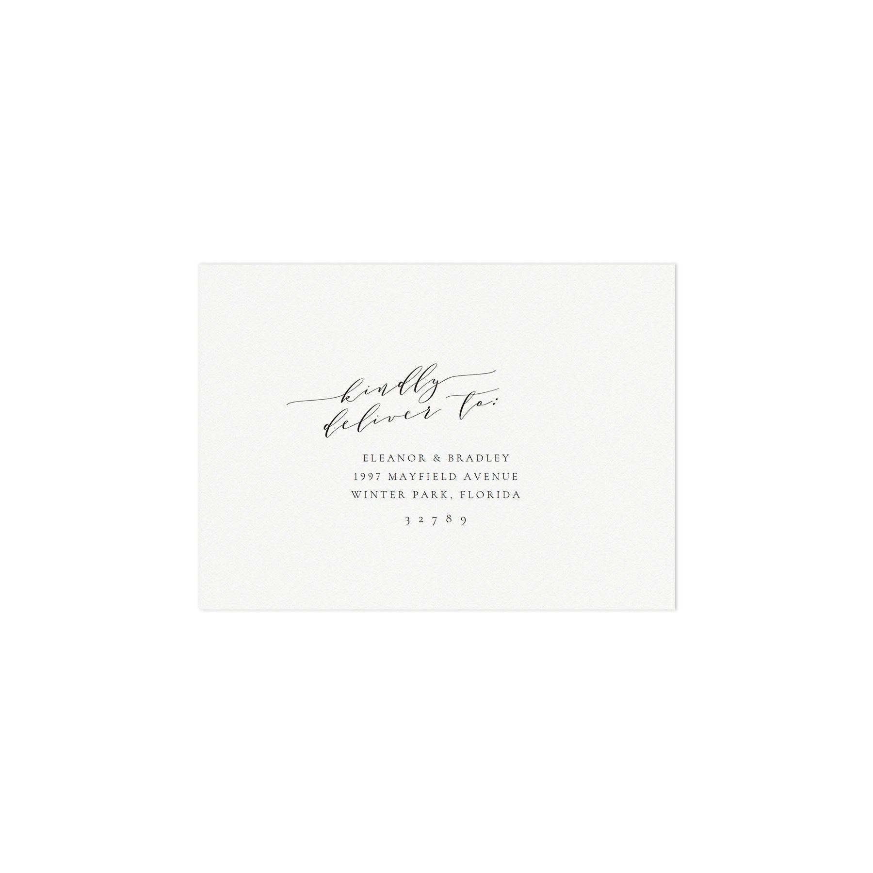 Calligraphy Wedding RSVP Envelope Template: A6 Printable (PDF Instant Download)