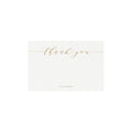 Gold Calligraphy Thank You Card Template: Melia, Editable (PDF Instant Download)