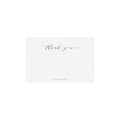 Calligraphy Thank You Card Template: Black, A6 (PDF Instant Download)