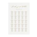 Gold Calligraphy Wedding Seating Chart Template (PDF Download)