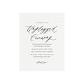 Reese Unplugged Wedding Ceremony Sign: Elegant Calligraphy (PDF Download)