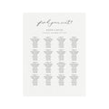 Calligraphy Wedding Seating Chart Template: Marlow 18x24 (PDF Instant Download)