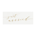 Gold Calligraphy Just Married Sign, Wedding Photo Prop (PDF Download)
