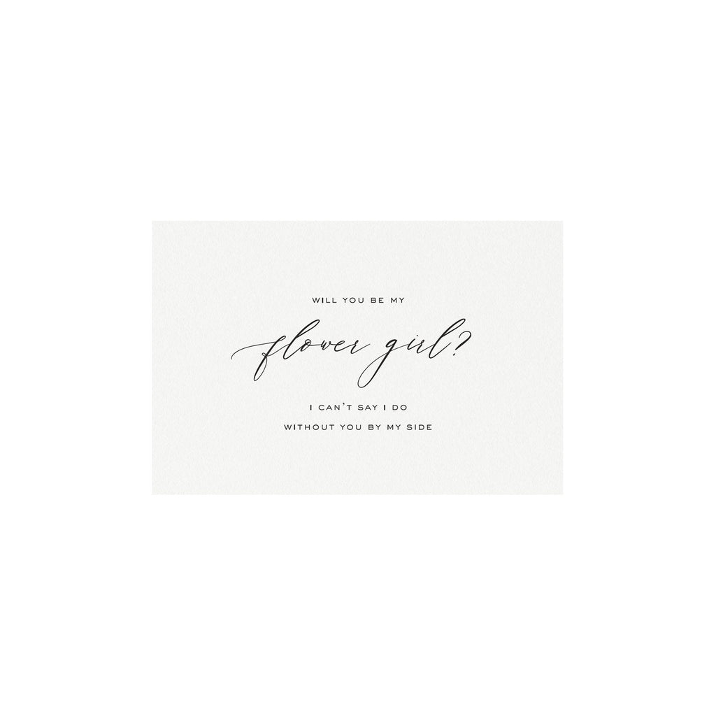 Bridesmaid Invitation: Calligraphy 4x6 Card, Reese Suite (PDF Download)