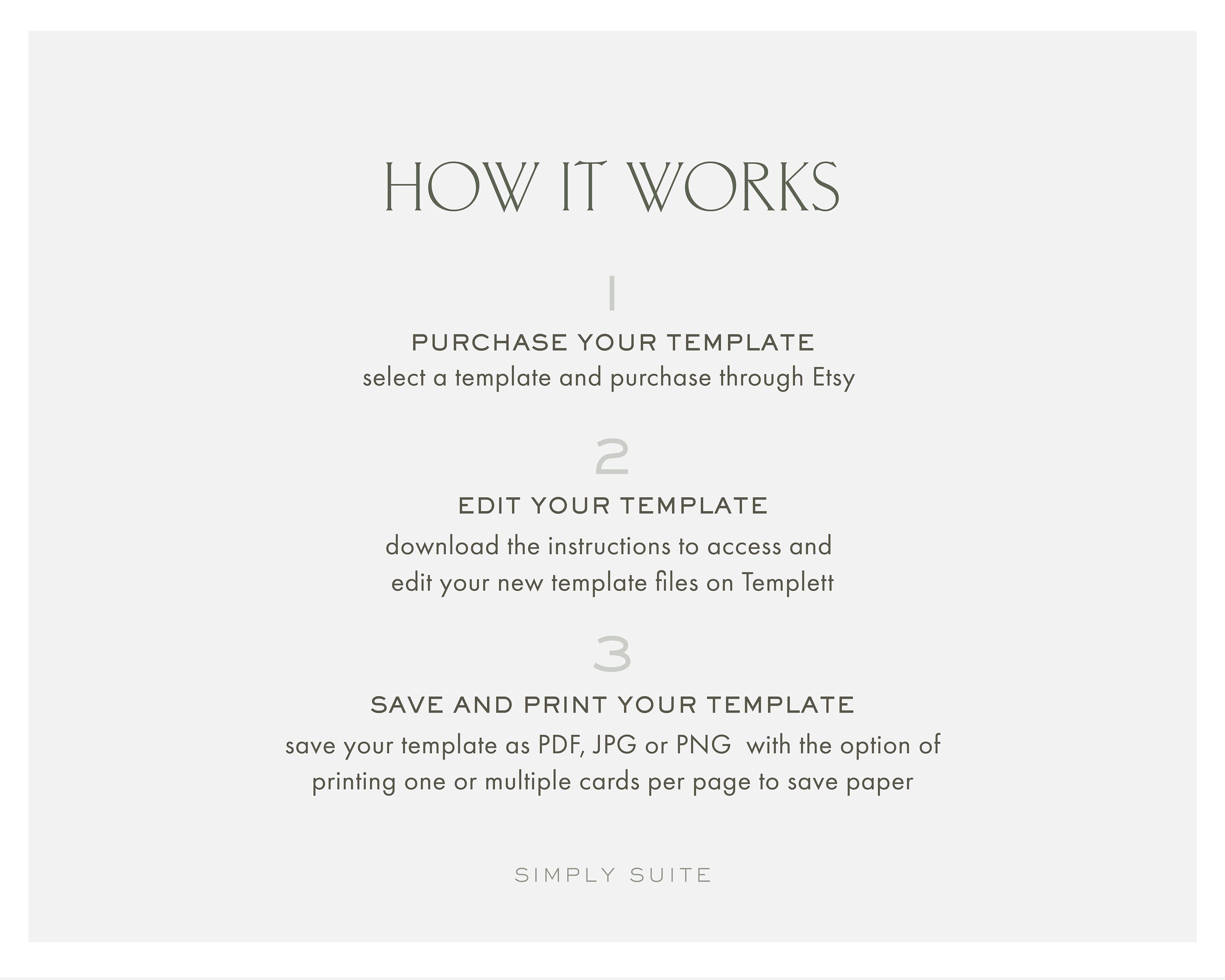 Blush Wedding Program Template: Calligraphy Monogram (Digital Download)