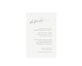 Slate Gray Wedding Details Card: Minimalist Calligraphy (4x6 Printable, Templett)
